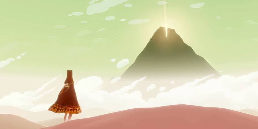 Journey looking at mountain