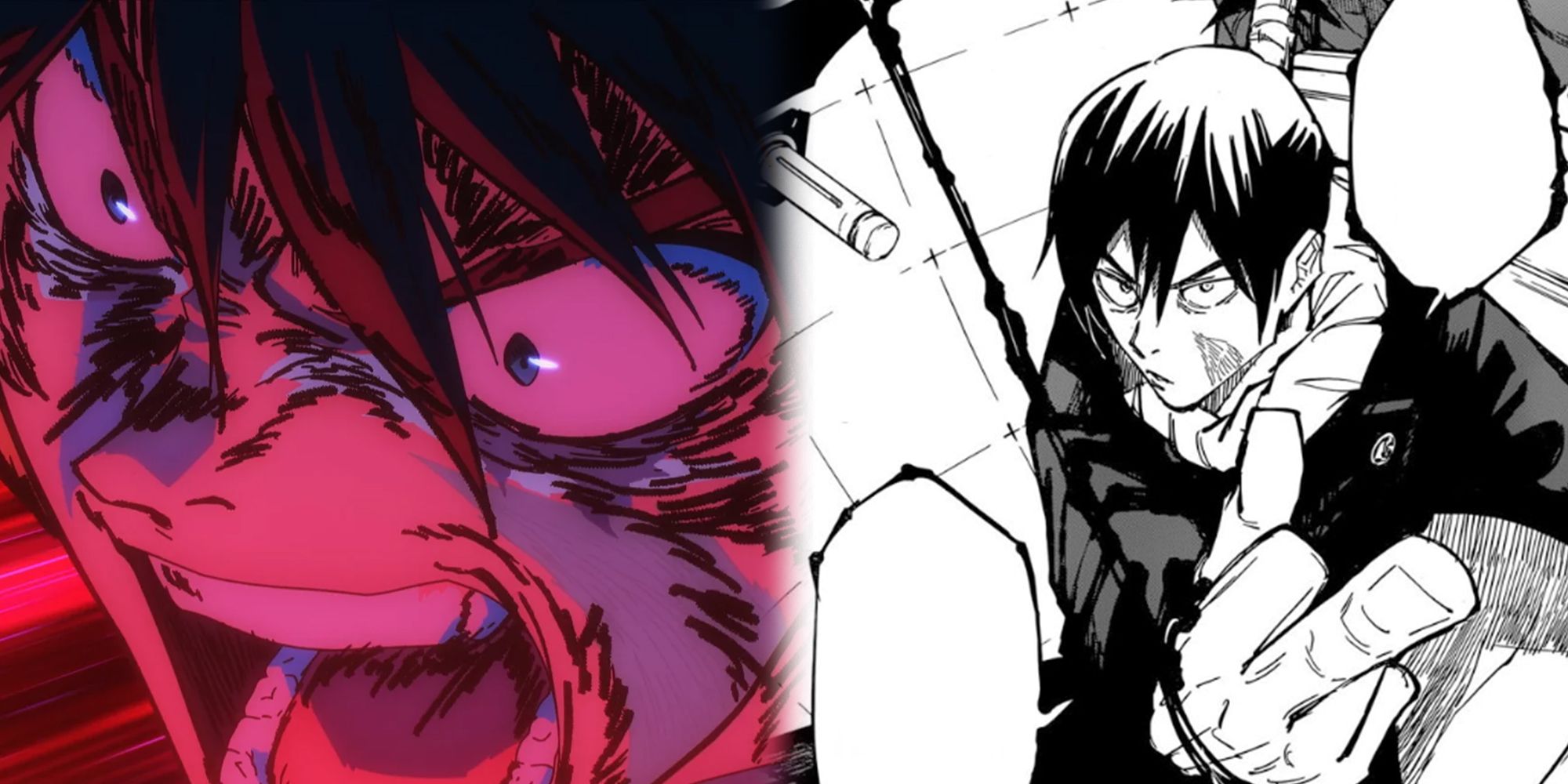 Jujutsu Kaisen - Comparación de anime y manga de Mechmaru