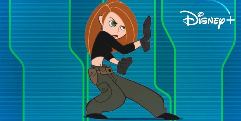 An image of Kim sneaking around in Kim Possible