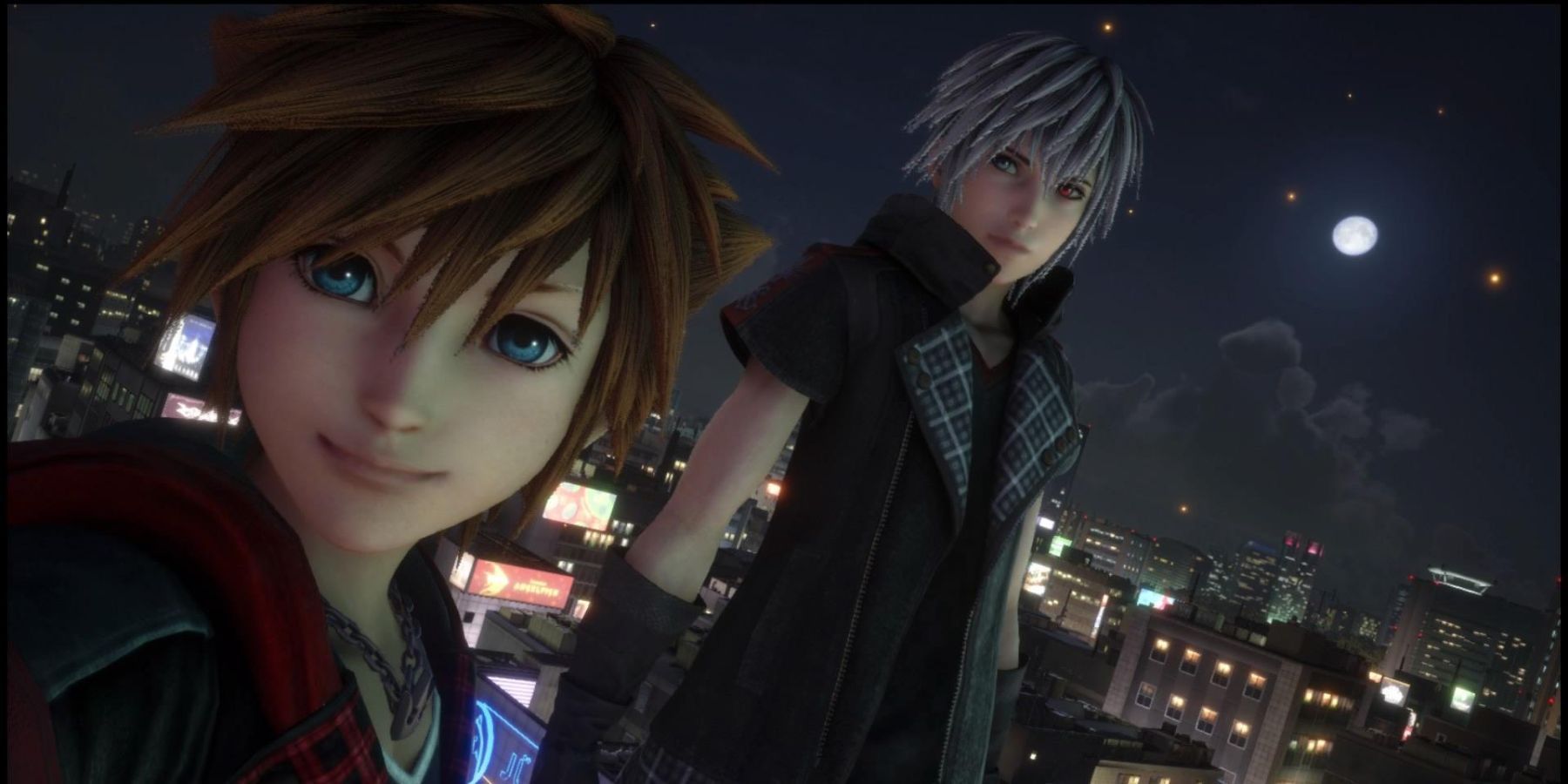 Sora with Yozora in Kingdom Hearts 3