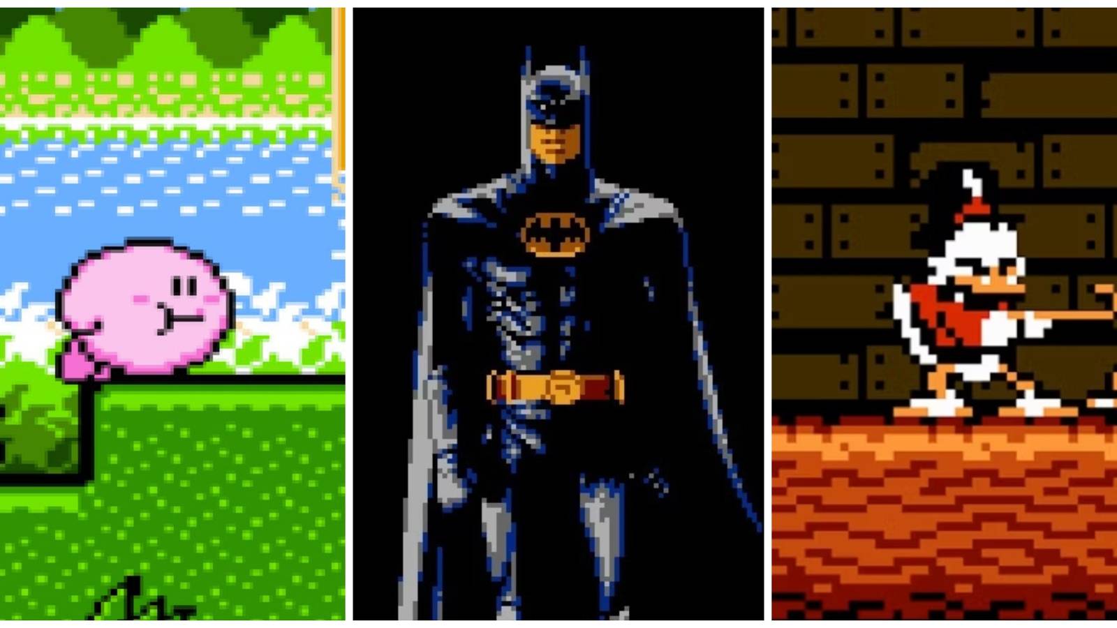 Kirby's Adventure, Batman: The Video Game, and DuckTales