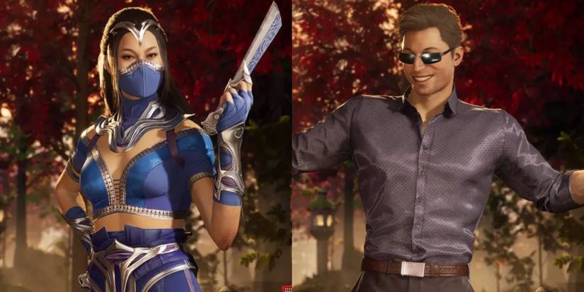 Kitana and Johnny Cage from Mortal Kombat 1