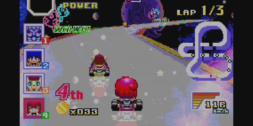 Gameplay screenshot from Konami Crazy Racers 