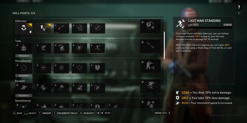 last man standing payday 3 skill