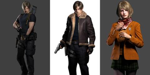 Resident Evil 4's Leon Kennedy and Ashley Graham character models