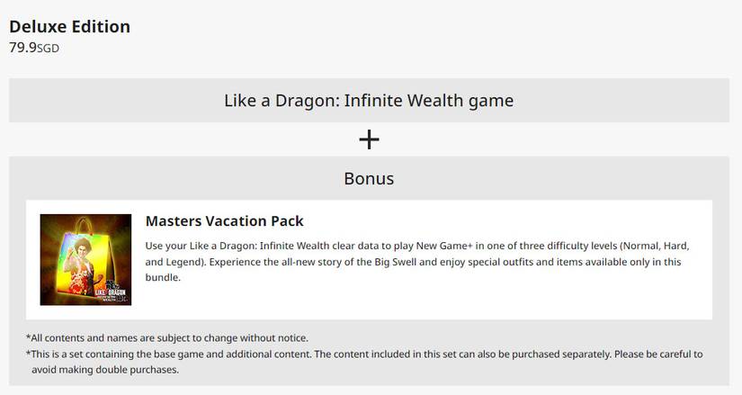 Like a Dragon Infinite Wealth New Game Plus