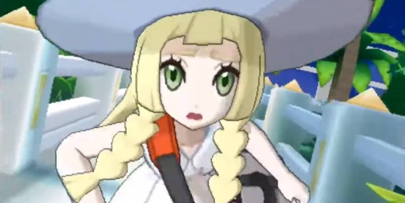 Lillie running away from Aether Foundation grunts in the opening of Pokemon Sun and Moon