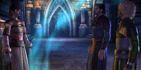 Lily, Jowan, and Surana in the Magi origin in Dragon Age: Origins