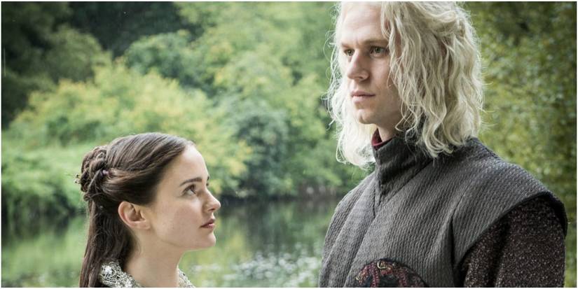 Lyanna Stark and Rhaegar Targaryen in Game of Thrones.