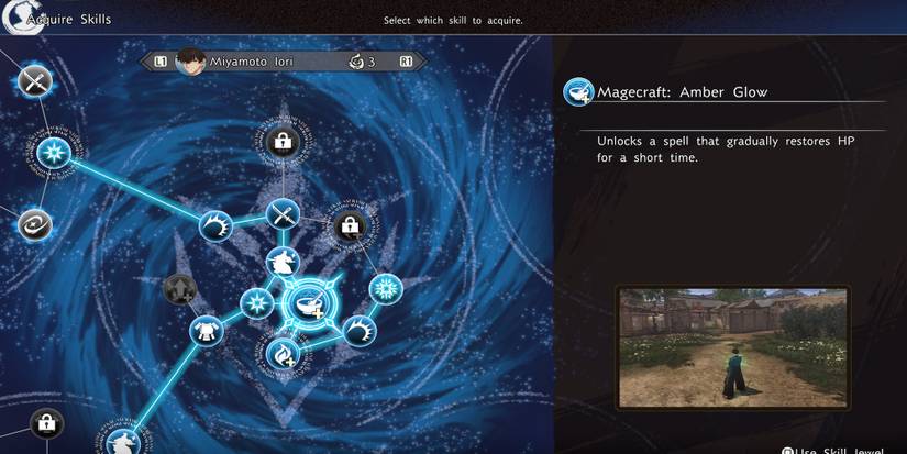 Magecraft Amber Glow Skill in Fate:Samurai Remnant