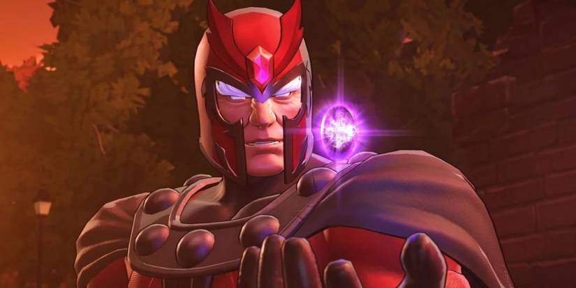 Magneto observing an Infinity Stone