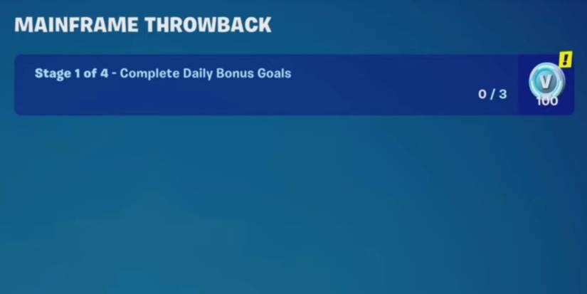 quests screen for the mianframe throwback