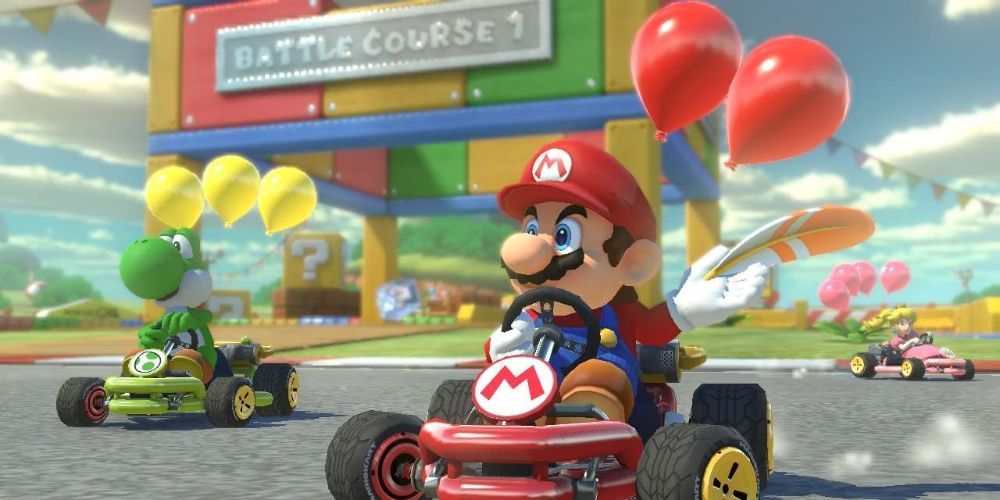 Gameplay screenshot from Mario Kart 8 Deluxe 