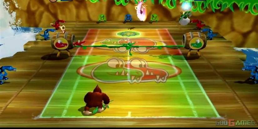 Gameplay screenshot from Mario Power Tennis 