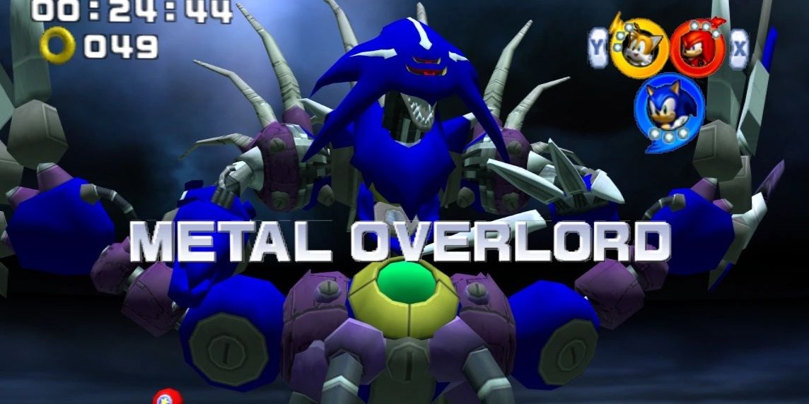 The start of the final boss fight - Team Sonic vs Metal Overlord
