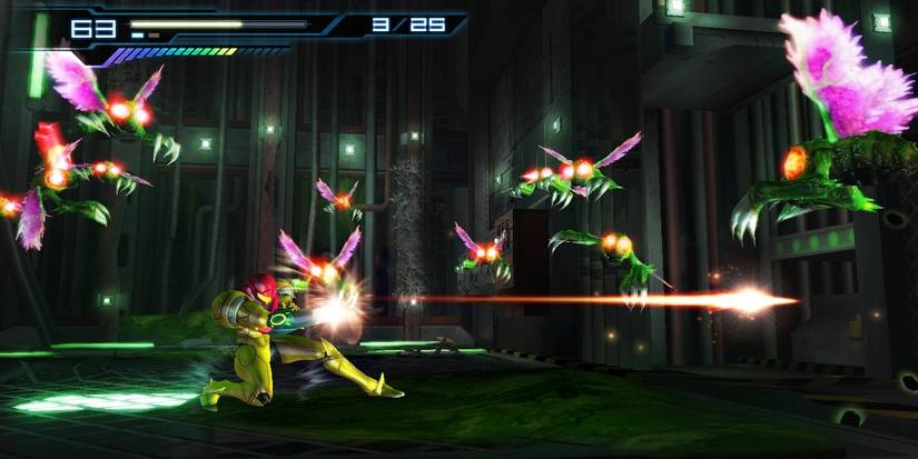 Metroid Other M Bug Battle