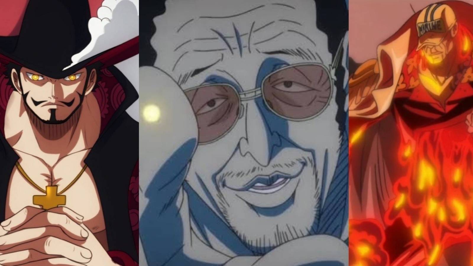 Mihawk kizaru akainu one piece