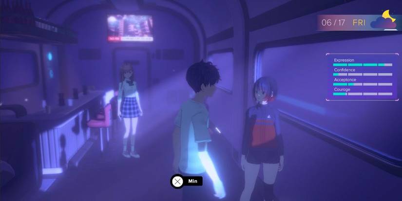 Eternights gameplay screenshot featuring Min