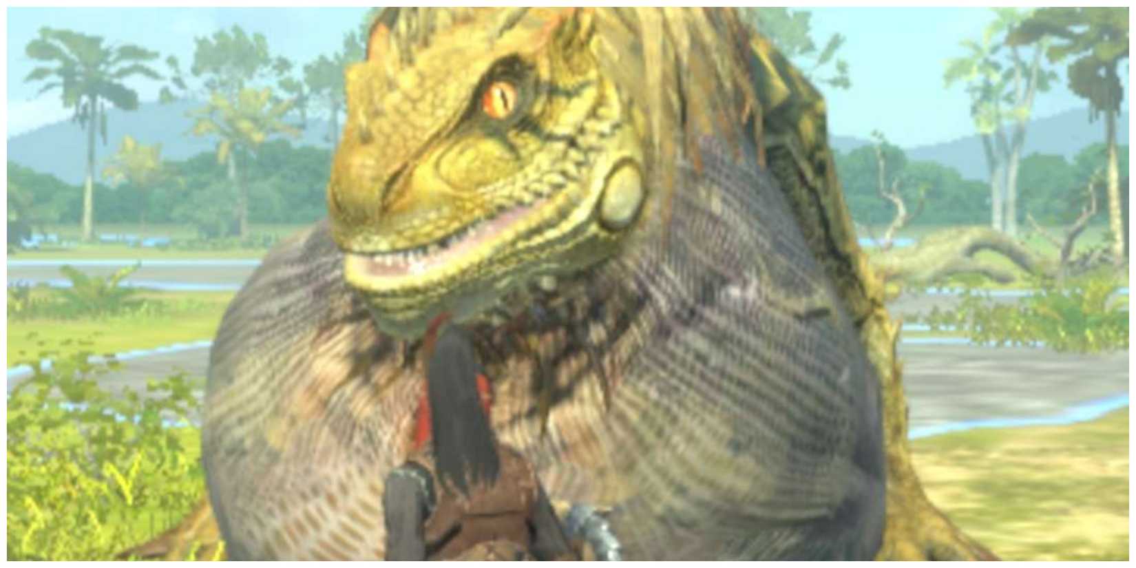 Monster Hunter Now, Female Hunter Fighting Great Jagras