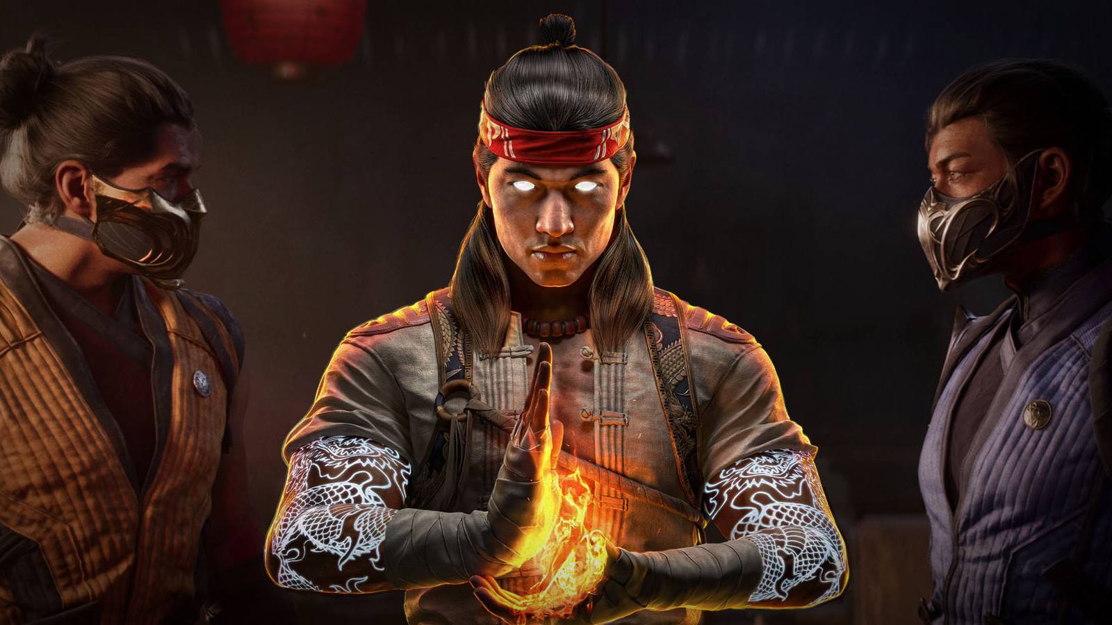 Scorpion, Liu Kang, and Sub-Zero