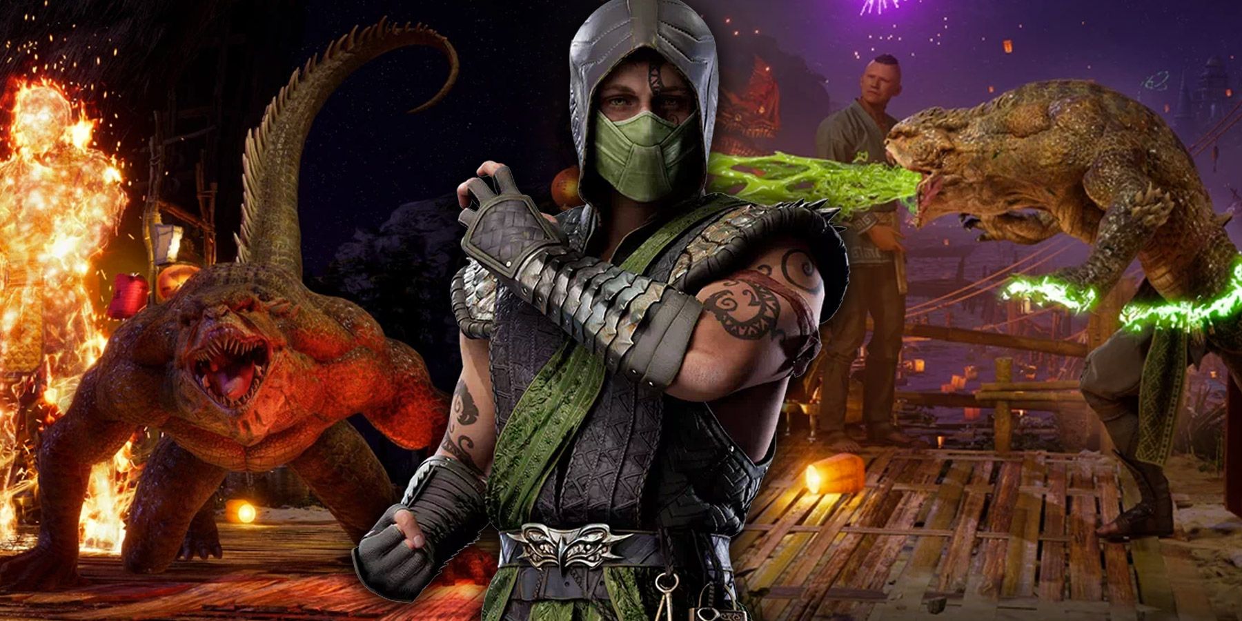 Falas do Reptile com os Personagens - MORTAL KOMBAT 1 