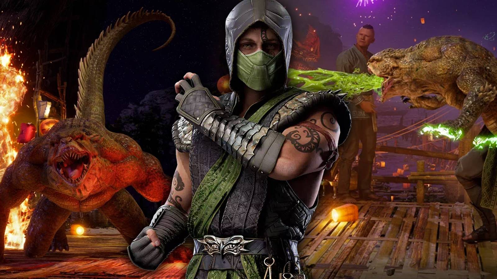 Mortal Kombat 1 Reptile Background