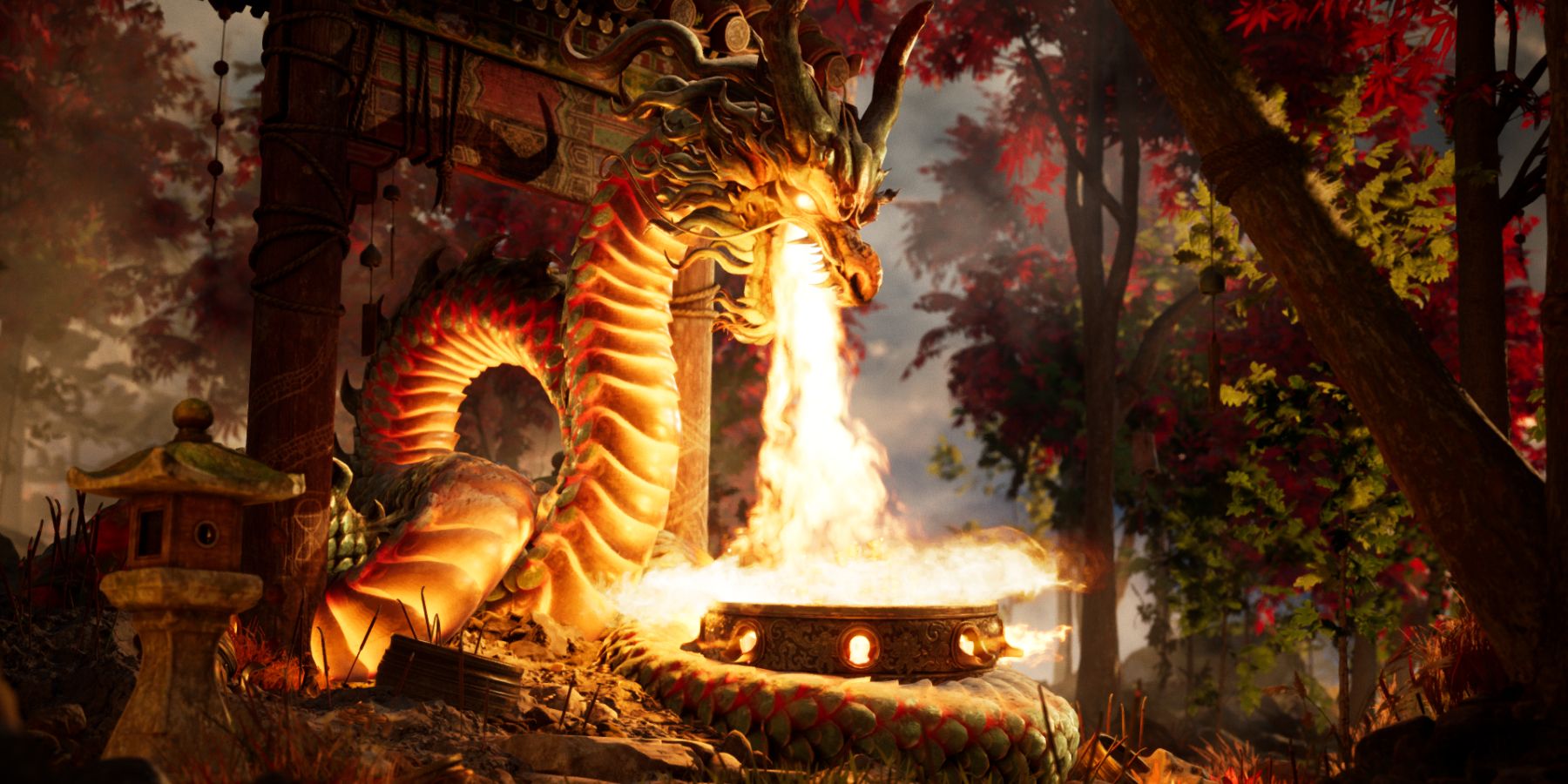 Mortal Kombat 1 Shrine Dragon Flame Cosmetics Skins Unlock Guide