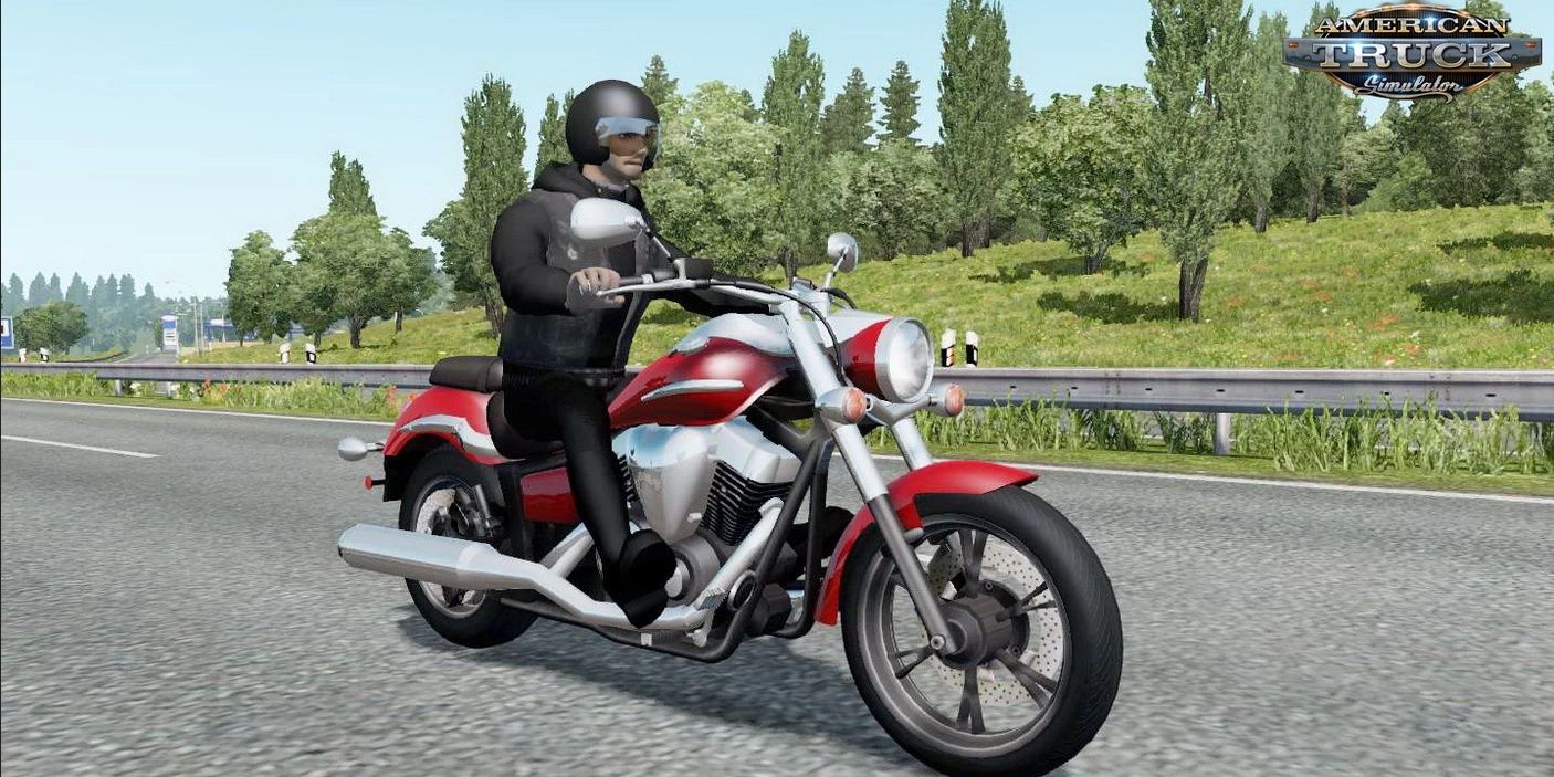 Motorcycle Traffic Pack mod for American Truck Simulator