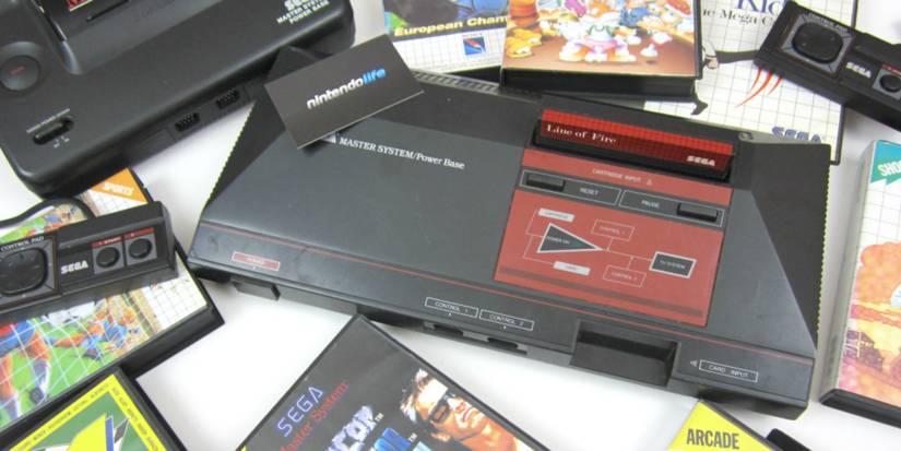 The Sega Master System among game cases from Nintendo Life