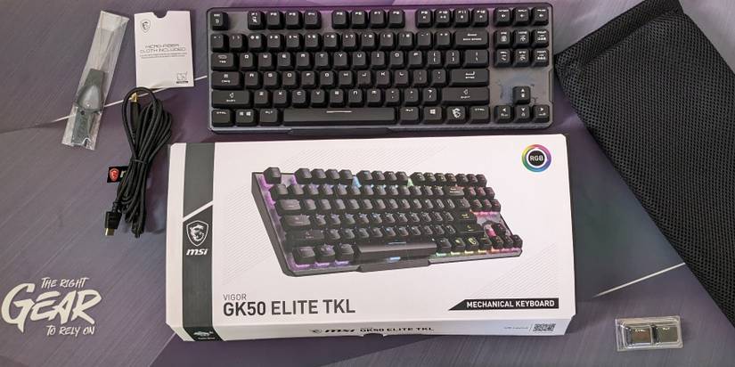 MSI VIGOR GK50 ELITE TKL Gaming Keyboard Box Contents