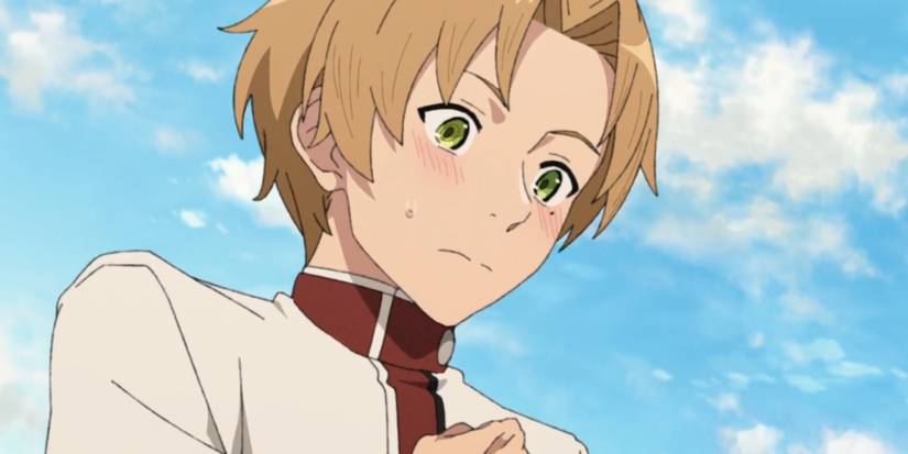 Mushoku Tensei II Ep10 Rudeus Blushing