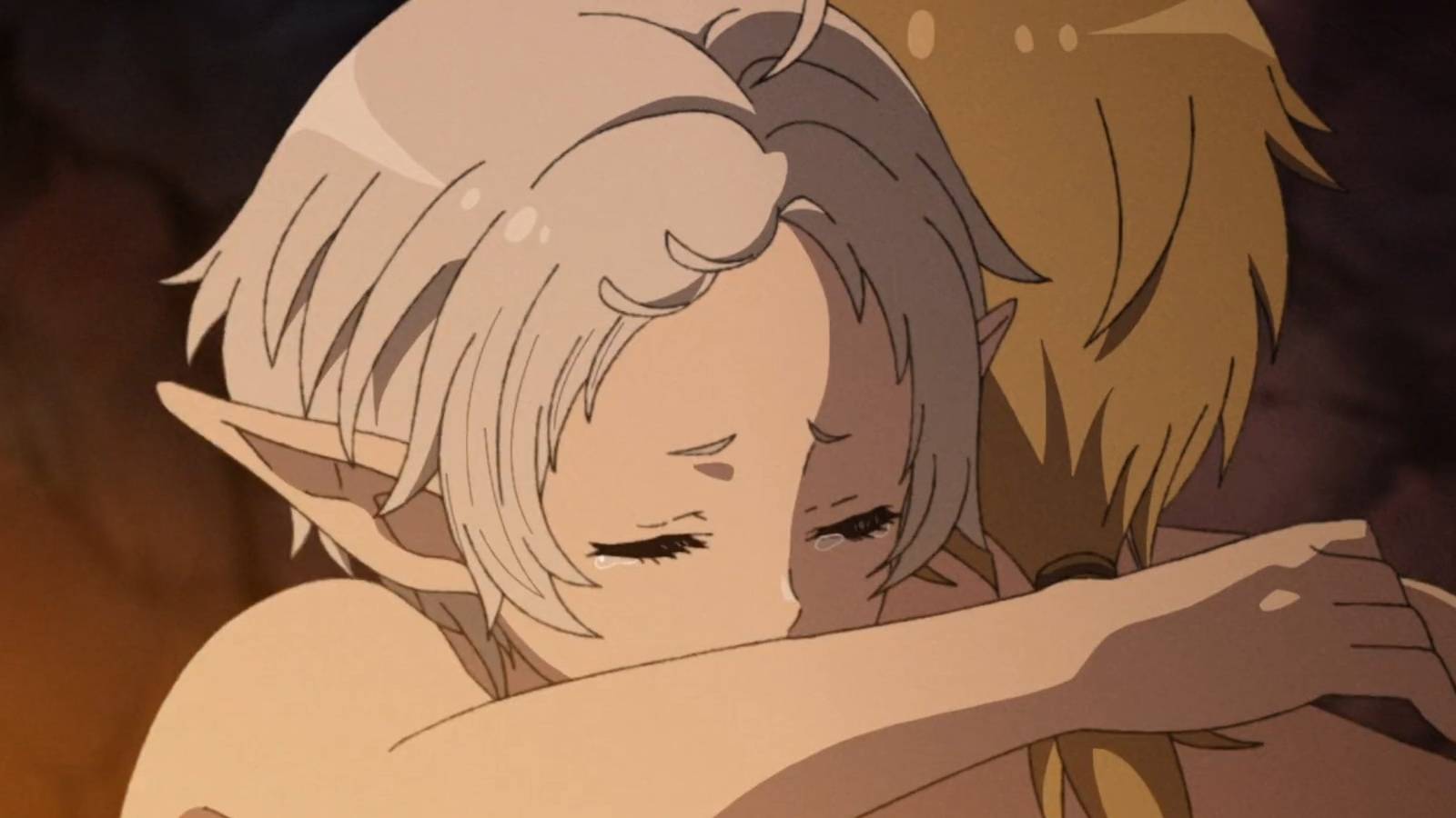 Mushoku Tensei II Ep11 Sylphie and Fitz hug