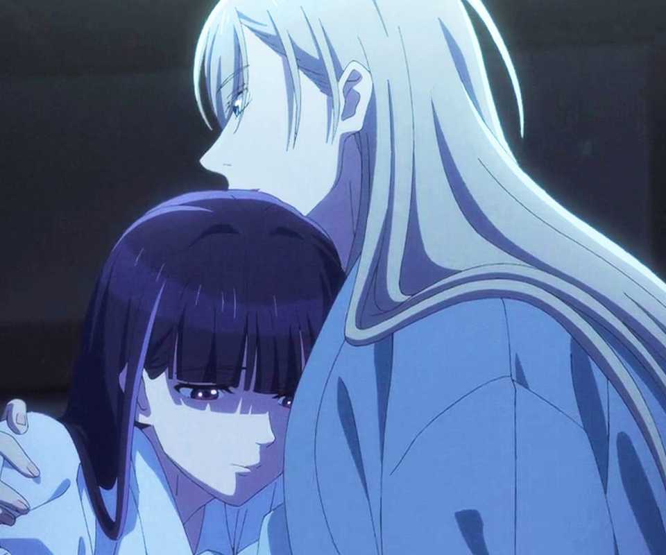 My Happy Marriage E09 Kiyoka Hugging Miyo