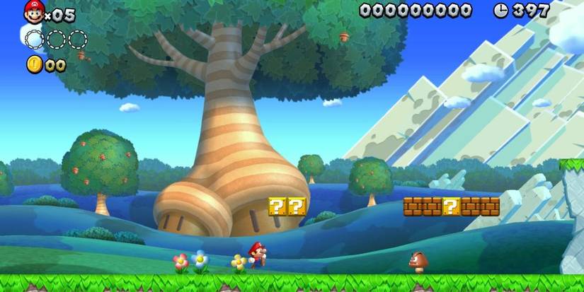 Gameplay screenshot from New Super Mario Bros. U 
