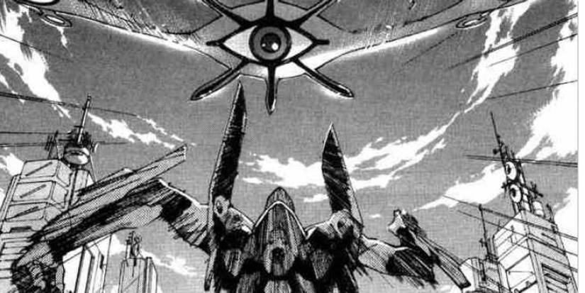 Neon Genesis Evangelion battle scene manga