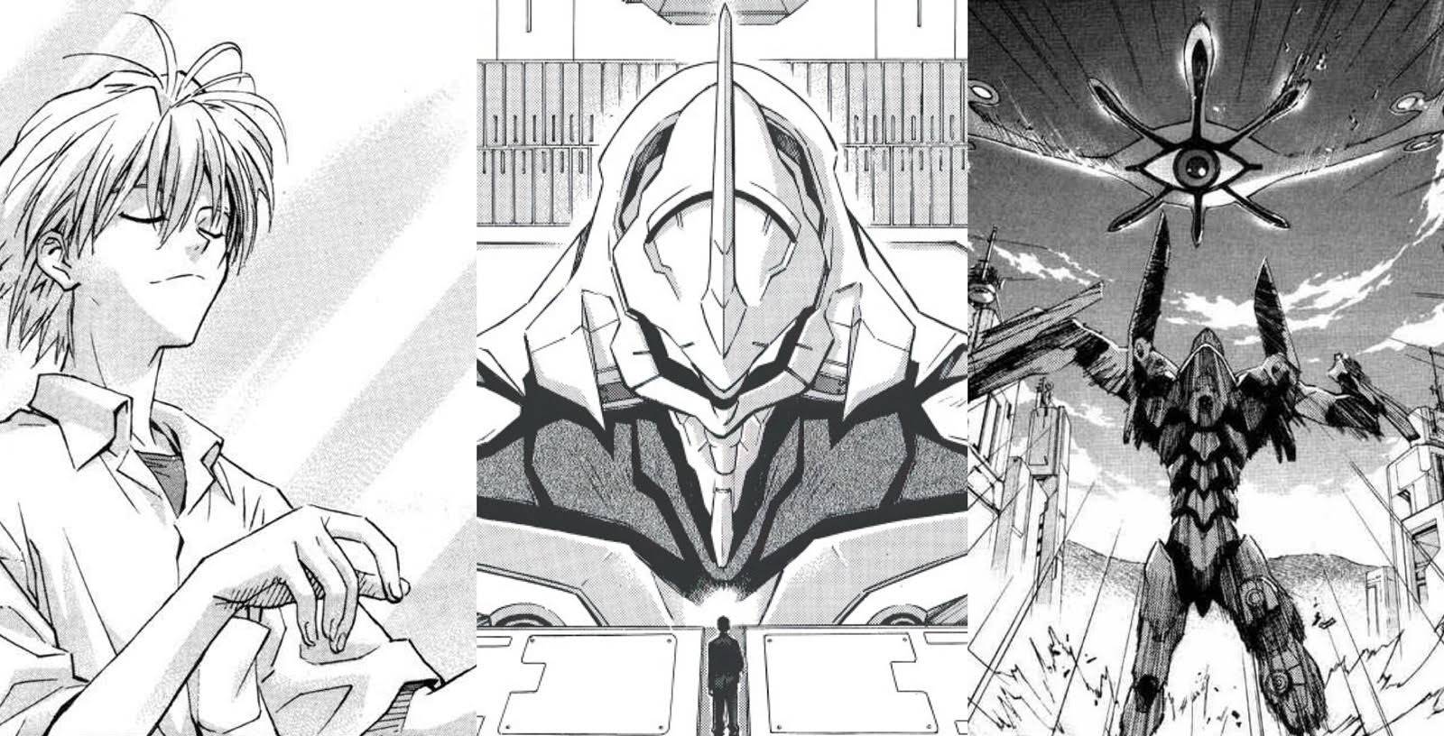 Neon Genesis Evangelion manga collage