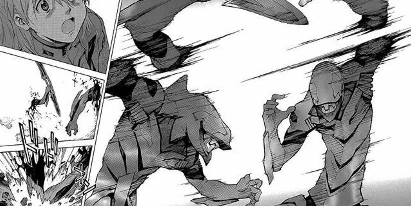 Neon Genesis Evangelion manga panels
