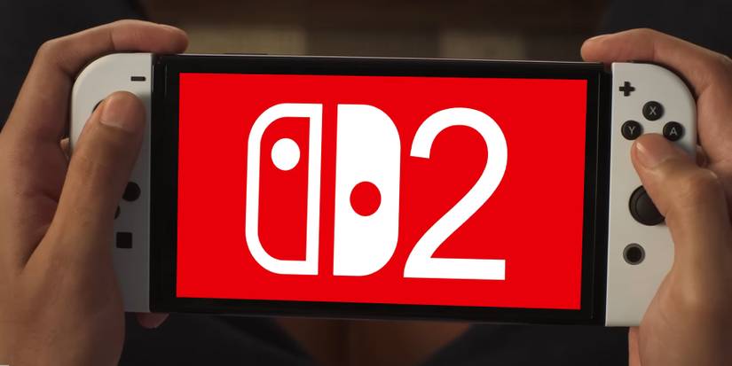 Nintendo Switch OLED Model displaying Switch 2 logo mockup