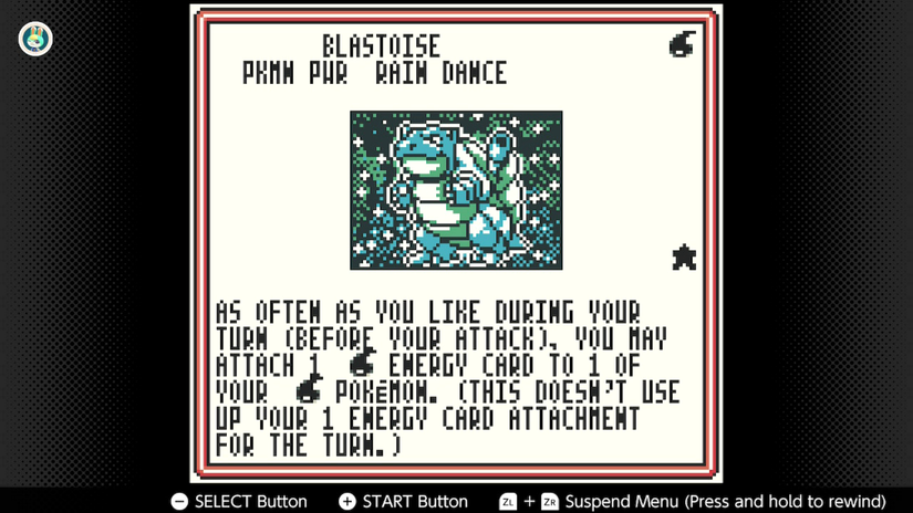 Pokemon TCG Blastoise Pokemon Power