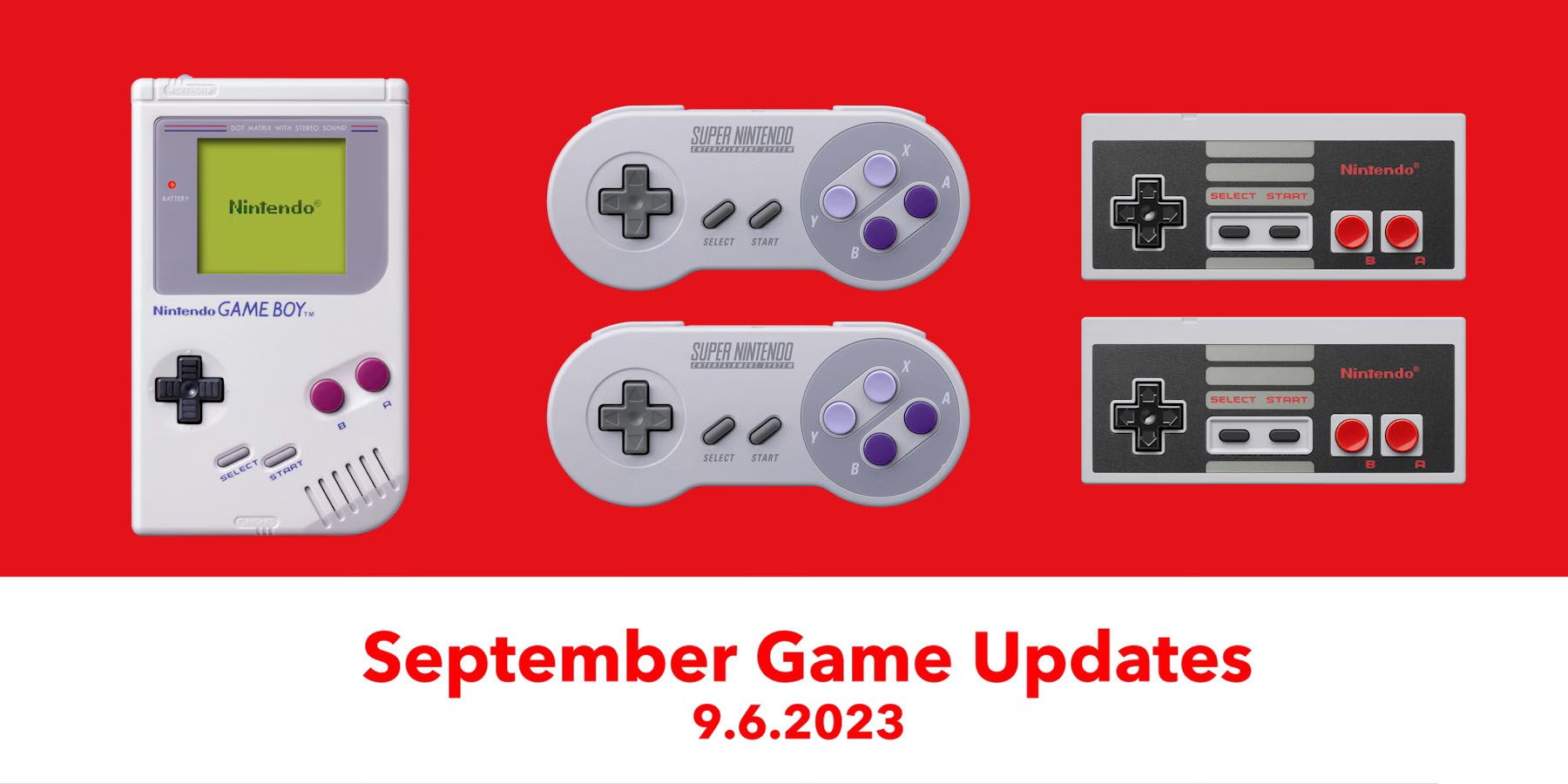 Nintendo Switch Online September 2023