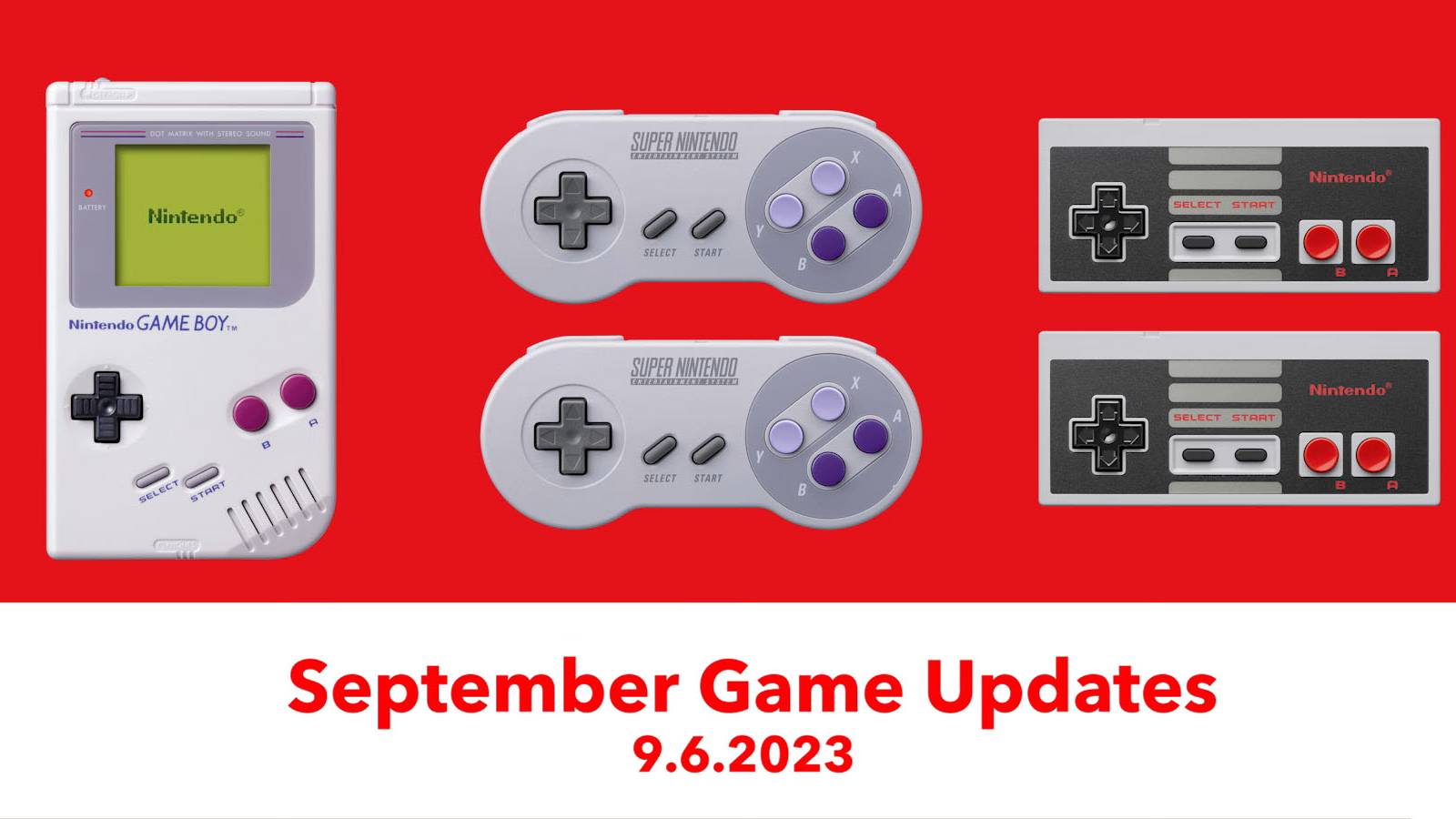 Nintendo Switch Online September 2023