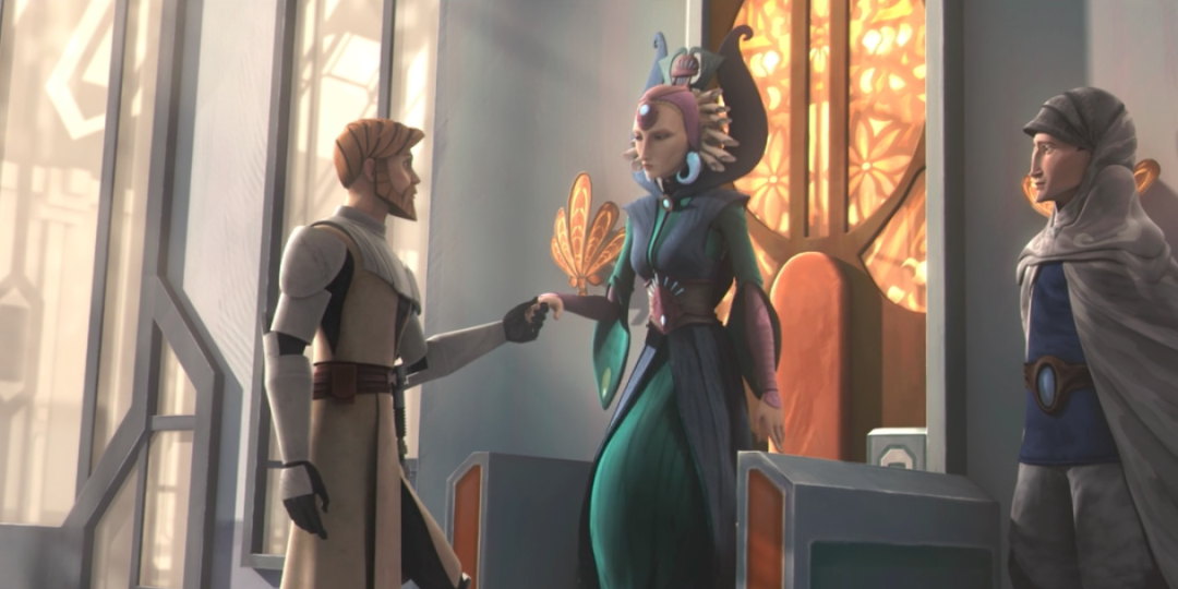 Obi-Wan meets Satine again on Mandalore