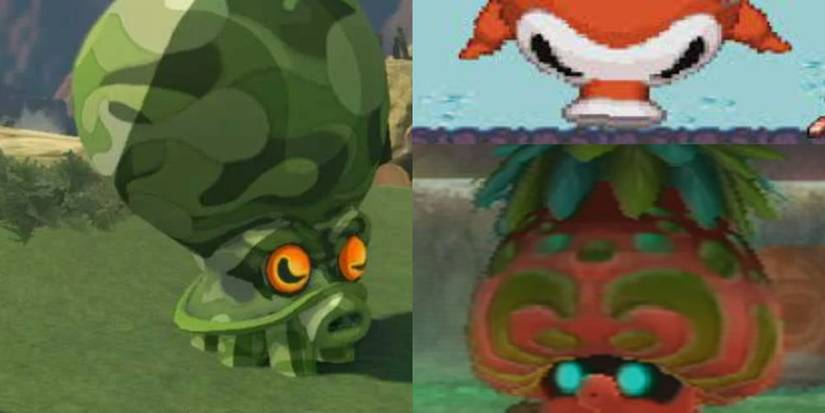 Octoroks from Tears of the Kingdom, Skyward Sword and The Minish Cap