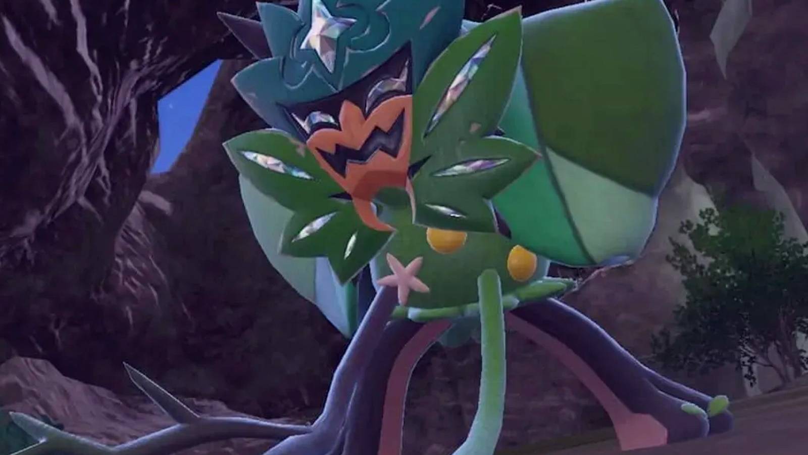 Ogrepon in Pokemon Scarlet and Violet Teal Mask DLC
