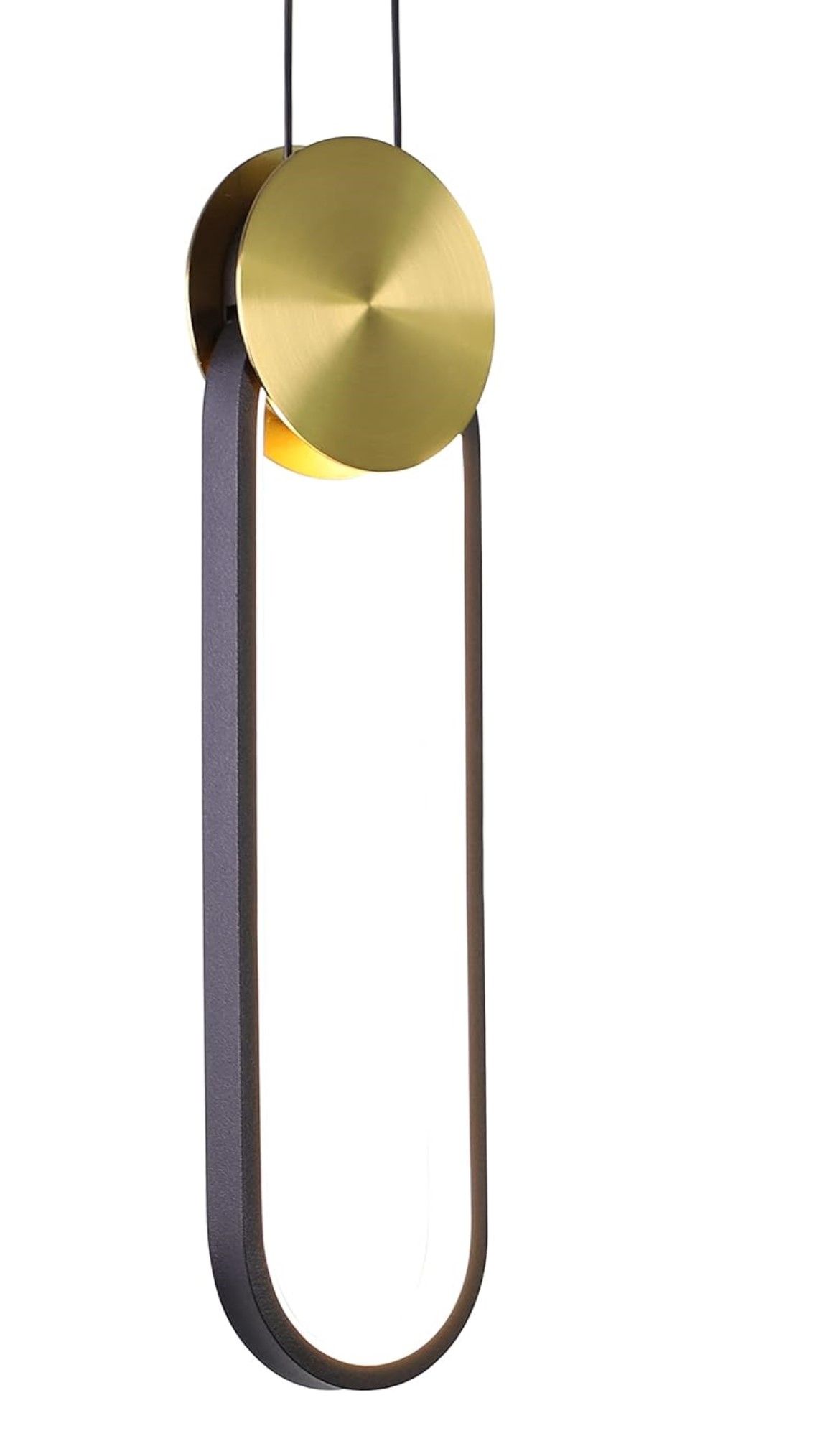 OIYIO Modern Black and Gold LED Pendant Light