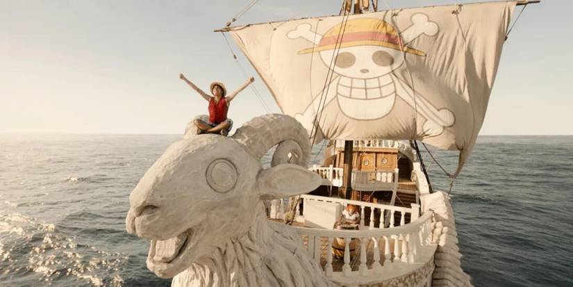 Going Merry and Luffy in One PIece