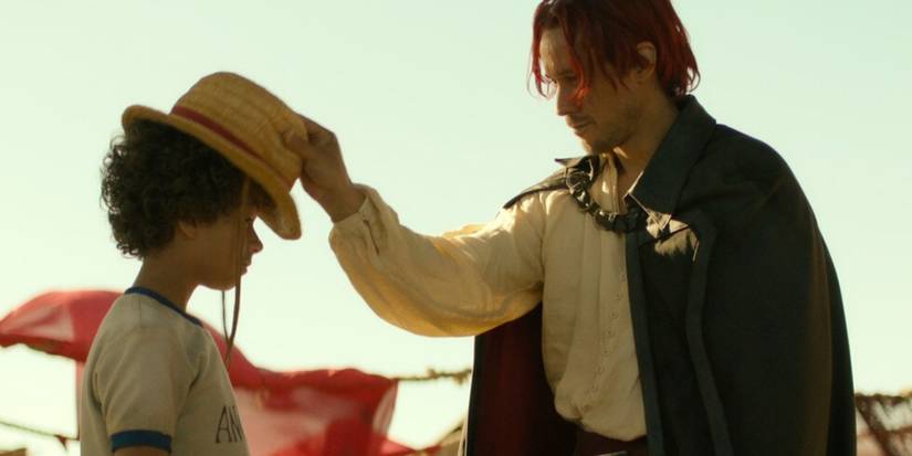 Luffy and Shanks in One Piece