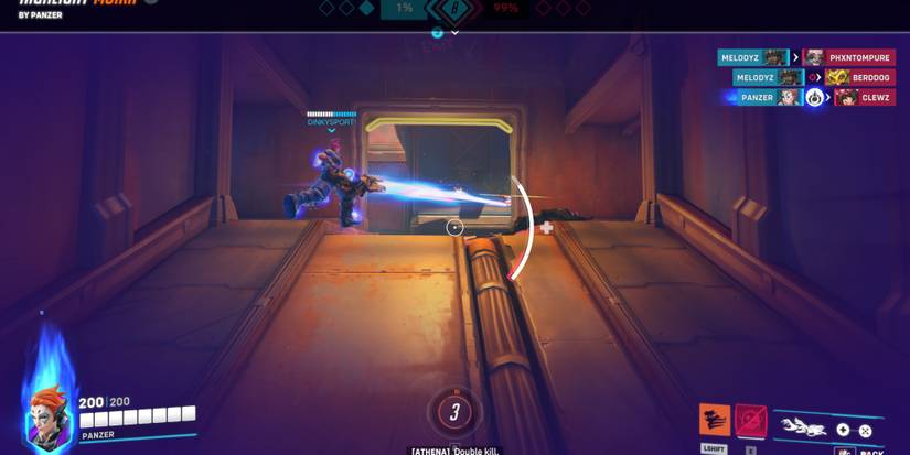 Overwatch 2 Moira using Fade to chase down fleeing Mercy.