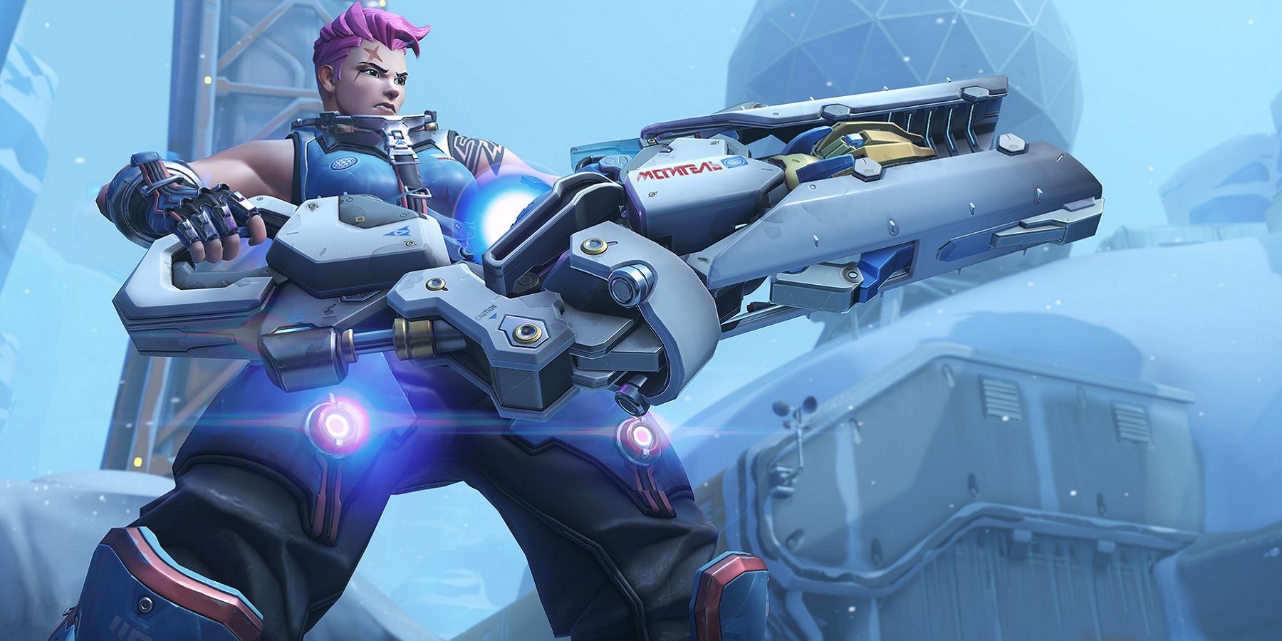 splashart Zarya. Fonte: Overwatch (2021)