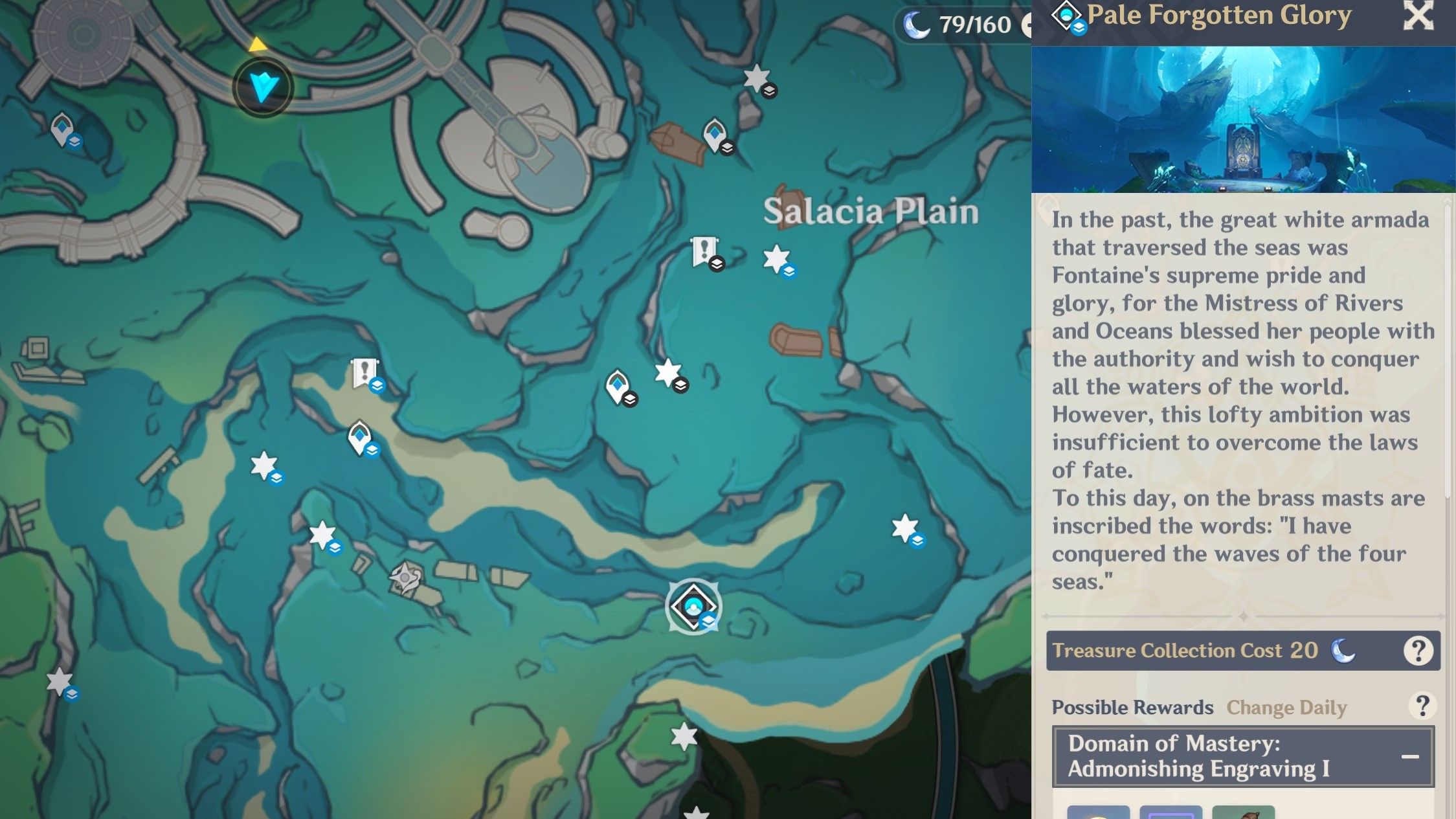 pale forgotten glory domain location genshin impact